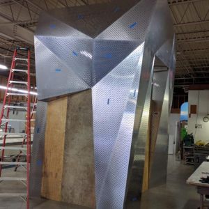 Hoffman York Reception Area - Aluminum Sheeting