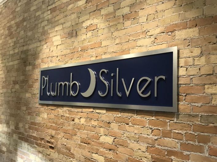 Plumb Silver Interior Signage - Racine, WI