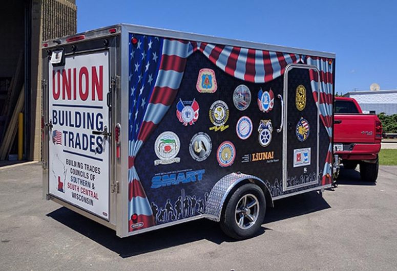 Union Building Trades Vehicle Wrap